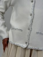 Pulover cardigan cu paiete - imagine 4