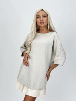 Pulover raglan accesorizat pe mânecă - imagine 10