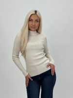 Pulover maletă din jerse rigat cu lurex - imagine 7