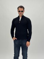 Pulover din tricot cu fermoar lung - imagine 9