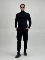 Pantalon cargo cu talie elastică - imagine 7