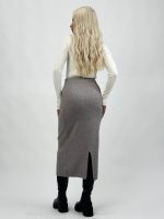 Fustă lungă din tricot cu butoni - imagine 14