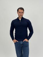 Pulover din tricot cu fermoar scurt - imagine 19