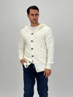 Pulover cardigan cu glugă - imagine 7