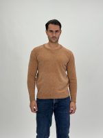 Pulover din catifea cu decolteu în V - imagine 7