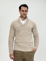 Pulover din catifea cu guler petrecut - imagine 2