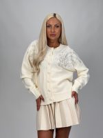 Pulover cardigan accesorizat - imagine 2