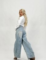 Jeans | Blug baggy cu rupturi - imagine 4