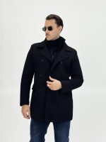 Palton din stofă dublat cu fermoar - imagine 5