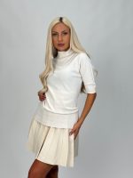 Pulover helancă cu mânecă scurtă - imagine 2