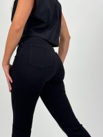 Pantalon negru evazat cu push-up - imagine 6