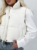 Vestă scurtă cu ștrasuri - imagine 13