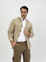 Pulover cardigan cu glugă