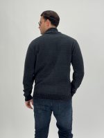 Pulover plușat cu fermoar scurt - imagine 4