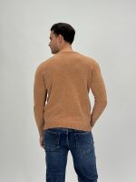 Pulover din catifea cu decolteu în V - imagine 9