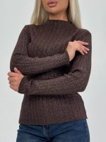 Pulover maletă din jerse rigat cu lurex - imagine 13