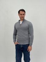 Pulover din tricot cu fermoar scurt - imagine 11