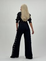 Jeans | Blug wide leg cu cercuri laterale - imagine 9