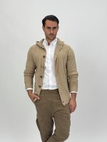 Pulover cardigan cu glugă - imagine 5