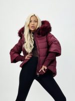 Jachetă din fâș cu mâneci din tricot - imagine 12