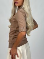 Pulover helancă cu mânecă scurtă - imagine 10