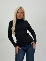 Pulover maletă din jerse rigat cu lurex - imagine 15