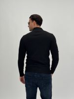 Pulover cu guler petrecut și nasturi - imagine 13