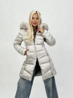 Jachetă 3/4 din fâș cu blană - imagine 3