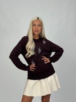 Pulover accesorizat cu ștrasuri și perle - imagine 16