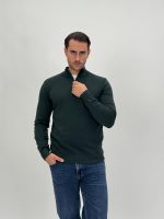 Pulover din tricot cu fermoar scurt - imagine 15