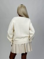 Pulover cardigan accesorizat - imagine 5