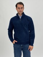 Pulover plușat cu fermoar scurt - imagine 9