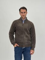 Pulover plușat cu fermoar lung - imagine 5