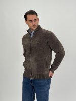 Pulover plușat cu fermoar lung - imagine 6