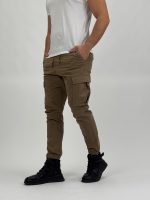 Pantalon cargo cu talie elastică - imagine 5