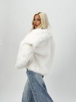 Jachetă scurtă din blană - imagine 5