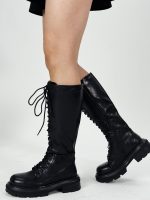 Cizme lungi cu șireturi - imagine 5