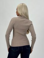 Pulover maletă din jerse rigat cu lurex - imagine 5