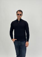 Pulover din tricot cu fermoar scurt - imagine 25