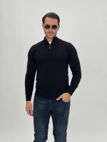 Pulover din tricot cu fermoar scurt - imagine 23