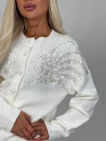 Pulover cardigan accesorizat - imagine 11