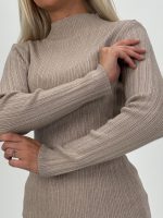 Pulover maletă din jerse rigat cu lurex - imagine 4