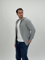 Pulover cardigan cu glugă - imagine 12