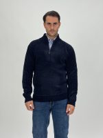 Pulover plușat cu fermoar scurt - imagine 13