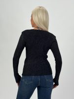 Pulover din jerse rigat cu lurex - imagine 20