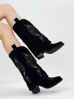 Ciocate midi cu dublură brodată - imagine 2