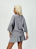 Pulover raglan cu model torsade - imagine 7