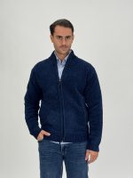 Pulover plușat cu fermoar lung - imagine 9