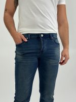 Jeans slim bleumarin - imagine 6