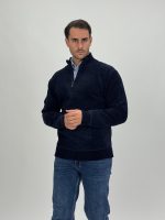 Pulover plușat cu fermoar scurt - imagine 14